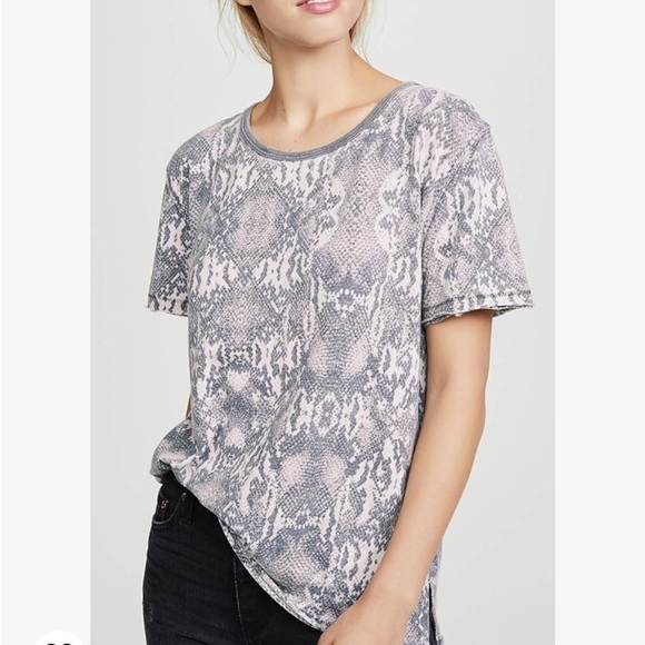 FREE PEOPLE Women's Tourist Tee, Black Snake - Picture 4 of 9